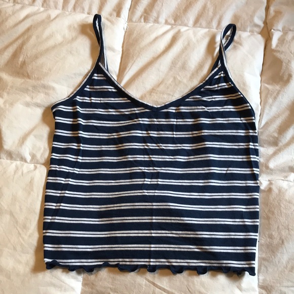 blue and white striped tank - Picture 1 of 1